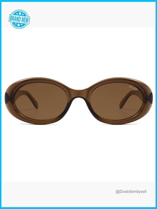 Retro Oval Polarized Sunglasses Y2K Vintage Tiny Sun Glasses UV400 Protection main image 7